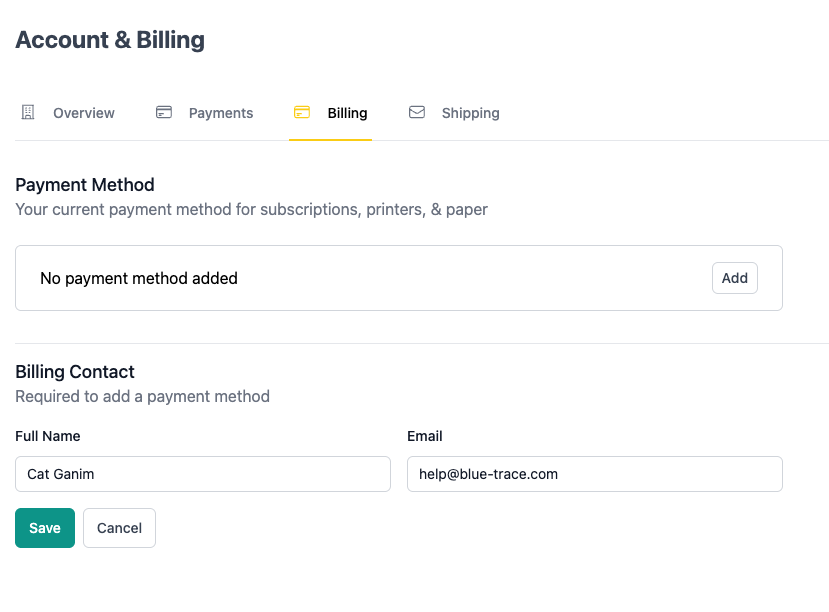 How to update your payment method or credit card